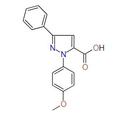 1-(4-Methoxyphenyl)-3-phenyl-1H-pyrazole-5-carboxylic acid, 97%