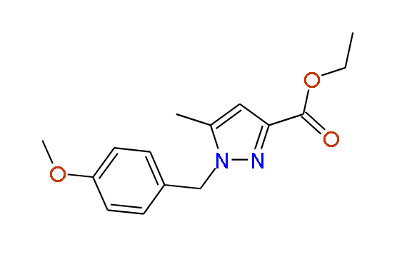 1-[(4-Methoxyphenyl)methyl]-5-methyl-1H-pyrazole-3-carboxylic acid ethyl ester