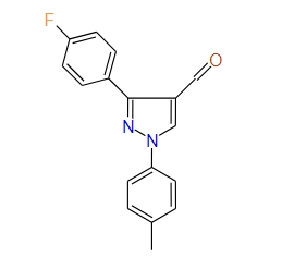 3-(4-Fluorophenyl)-1-p-tolyl-1H-pyrazole-4-carbaldehyde, 97%