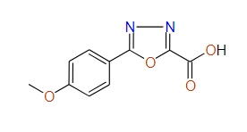 5-(4-Methoxyphenyl)-1,3,4-oxadiazole-2-carboxylic acid, 97%