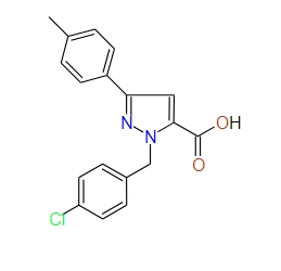 1-(4-Chlorobenzyl)-3-p-tolyl-1H-pyrazole-5-carboxylic acid, 97%