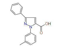 3-Phenyl-1-m-tolyl-1H-pyrazole-5-carboxylic acid, 97%